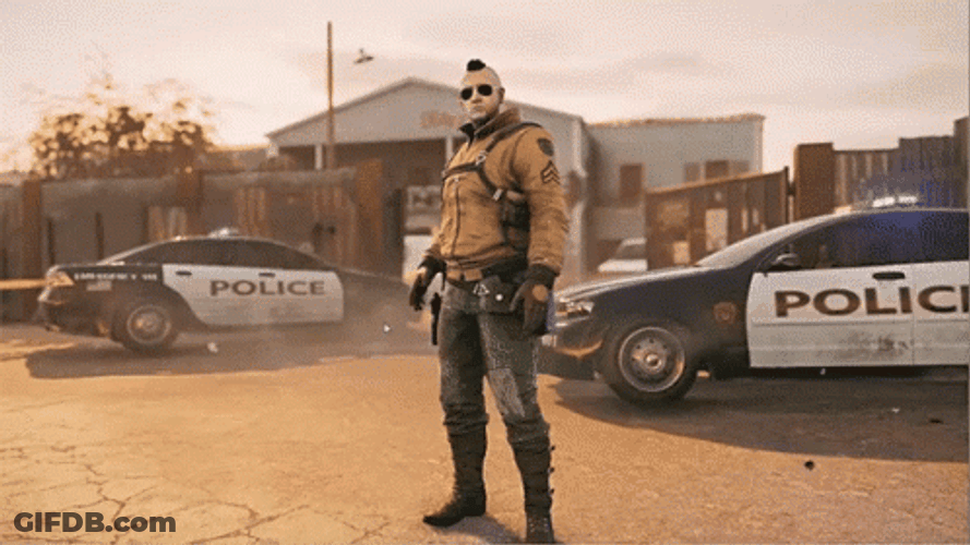 R6 Police Man GIF