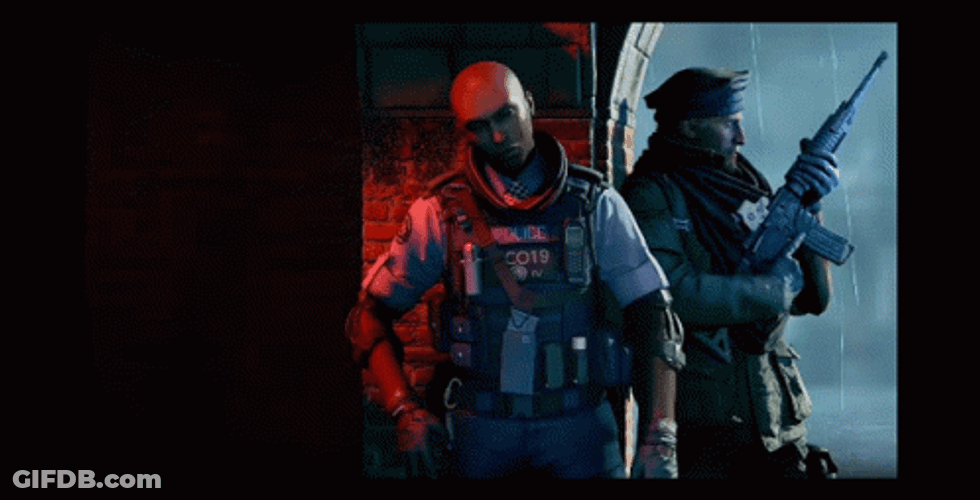 R6 Soldiers Guarding GIF