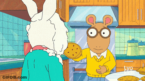 Rabbit And Mouse In Kitchen With TVO Logo GIF