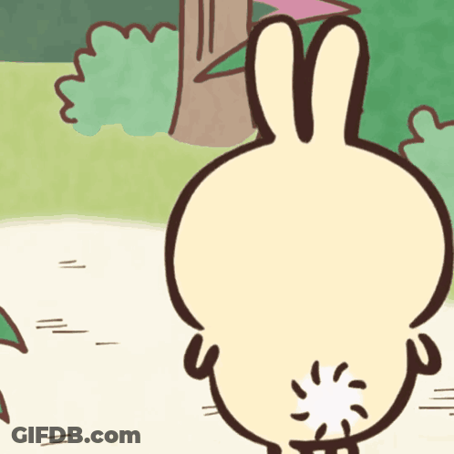 Rabbit Butt With Circle GIF