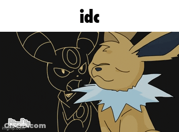 Rabbit Cartoon Saying Idc GIF