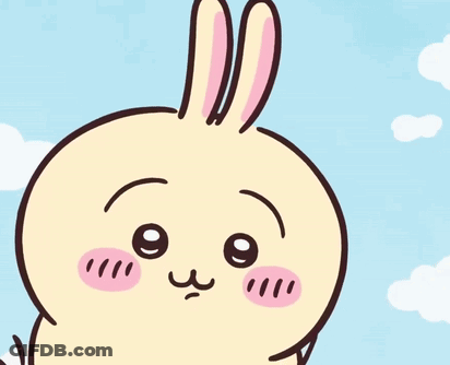 Rabbit Cartoon With Comb On Head GIF