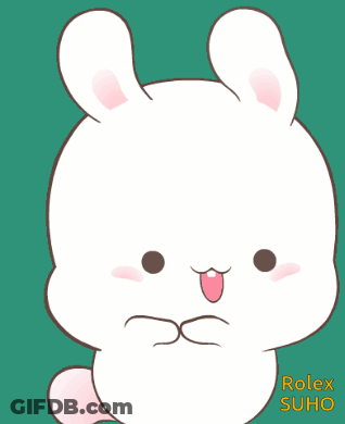 Rabbit Drawing With Rolex Suho GIF