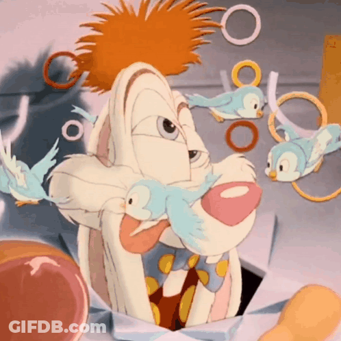 Rabbit Holding Bird In Mouth GIF