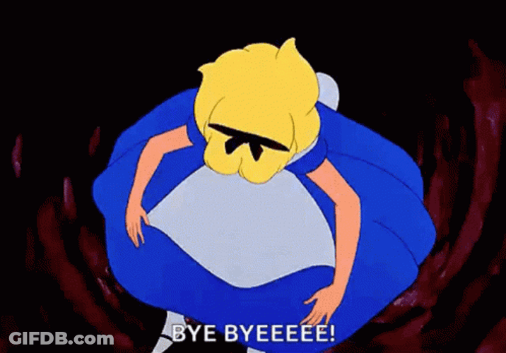 Rabbit Hole Bye Bye GIF