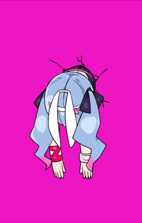 Rabbit Hole Tired Hatsune Miku GIF