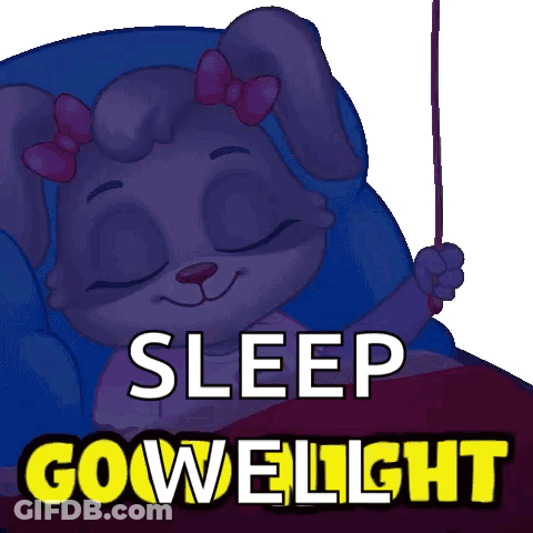 Rabbit Lying In Bed Sleep Well GIF