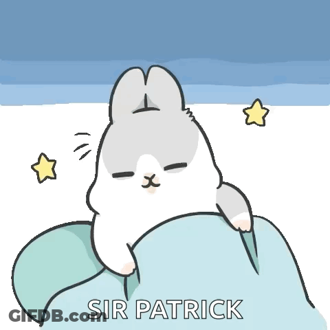 Rabbit Lying Under Blanket Sir Patrick GIF