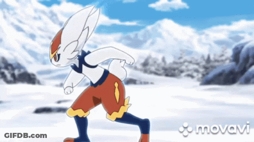 Rabbit Running In Snow With Movani GIF