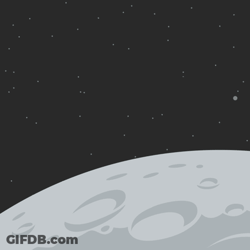 Rabbit Silhouette In Front Of Yellow Circle GIF