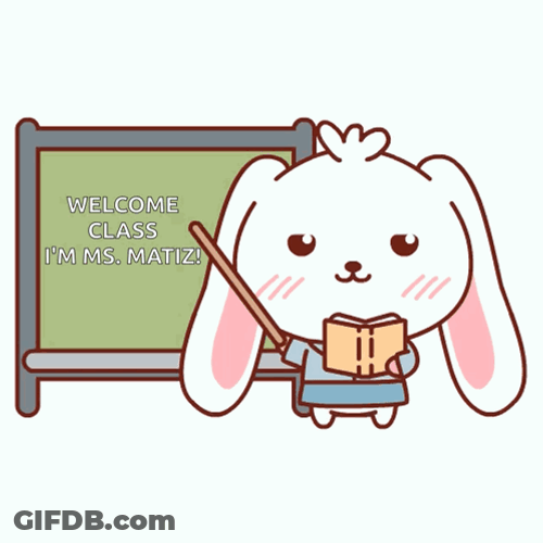 Rabbit Teacher Pay Attention GIF