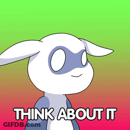 Rabbit Thinking About It GIF