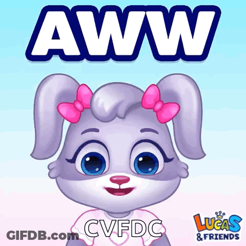 Rabbit With Aww Cvfddc GIF