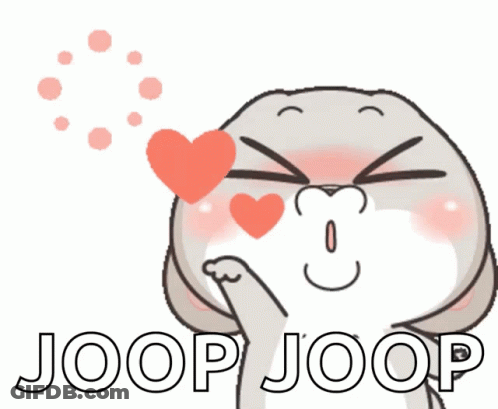 Rabbit With Heart Eyes Joop Joop GIF