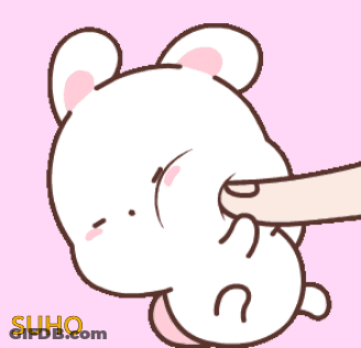 Rabbit With Word Suho GIF