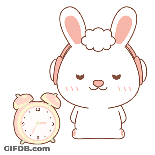 Rabbittobi Destroying Alarm Clock GIF