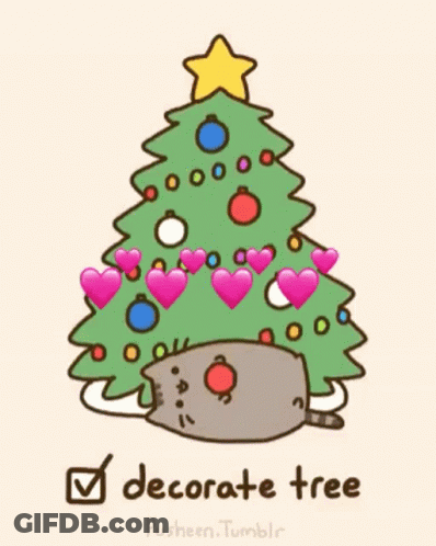 Raccoon Playing With Decorations Under Christmas Tree Viralhog GIF