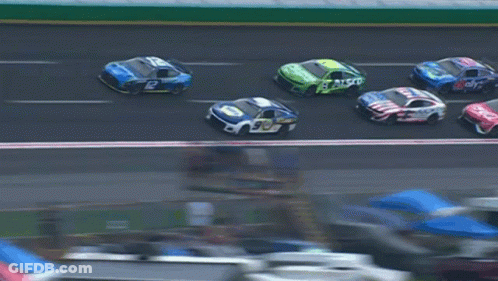 Race Car Being Pulled On Track GIF