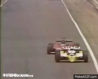 Race Car Cornering With Smoke GIF