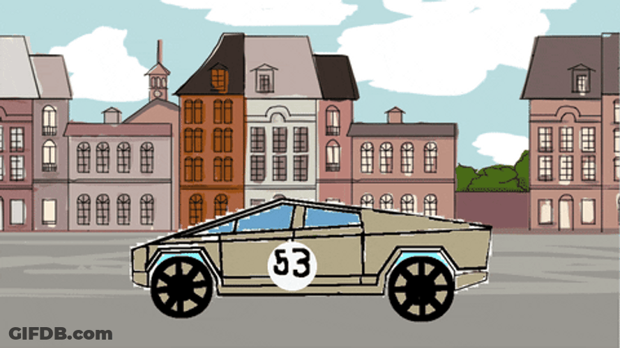 Race Car Crossing Finish Line Moblie Art GIF