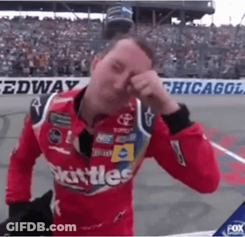 Race Car Driver Holding Checkered Flag By Lucas Car GIF