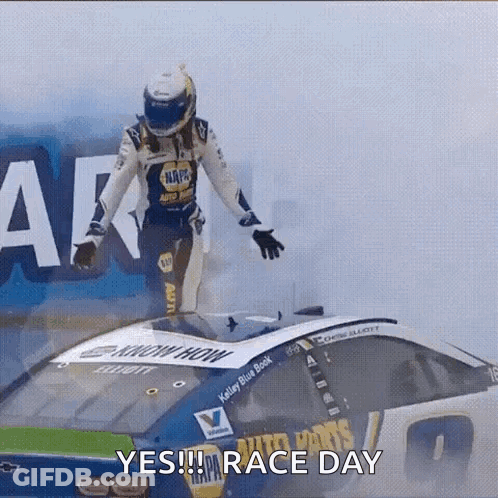 Race Car Driver Saying Yes Race Day GIF
