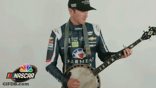 Race Car Driver Waving Flag Happy 4Th Of July NASCAR GIF