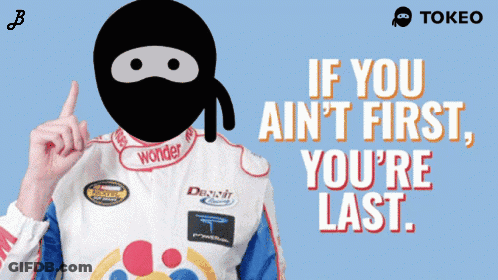 Race Car Driver With Ninja Mask Says If You Ain't First You Last GIF