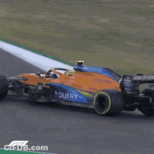 Race Car Driving F1 Track Sign GIF