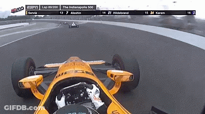 Race Car Driving On Track GIF
