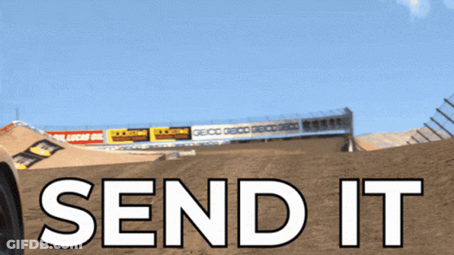 Race Car Jump Send It GIF