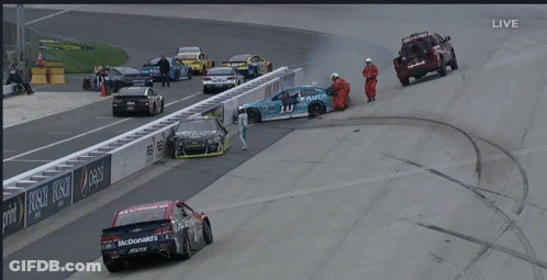 Race Car Number 10 GIF
