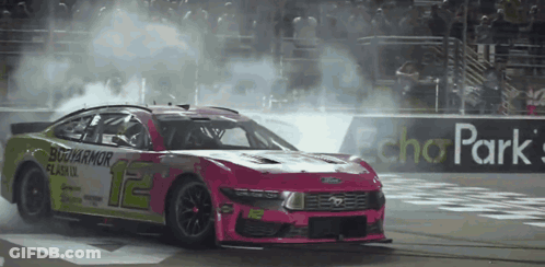 Race Car Number 12 GIF