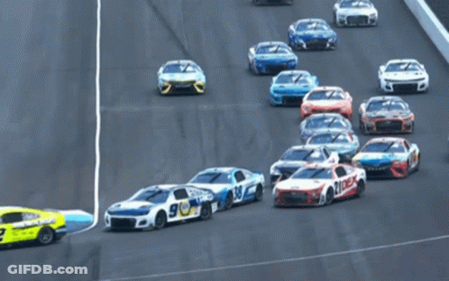 Race Car Number 18 GIF