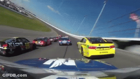 Race Car Number 19 GIF