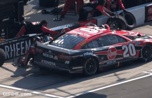 Race Car Number 20 GIF