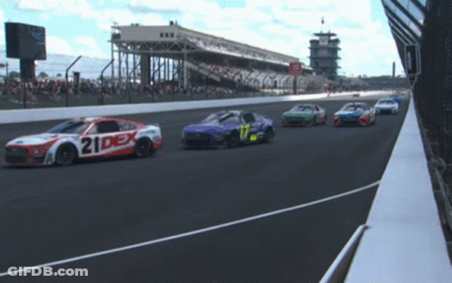 Race Car Number 21 GIF