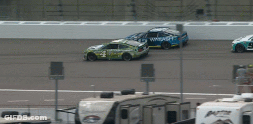 Race Car Number 4 GIF