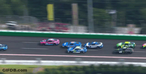 Race Car Number 46 GIF