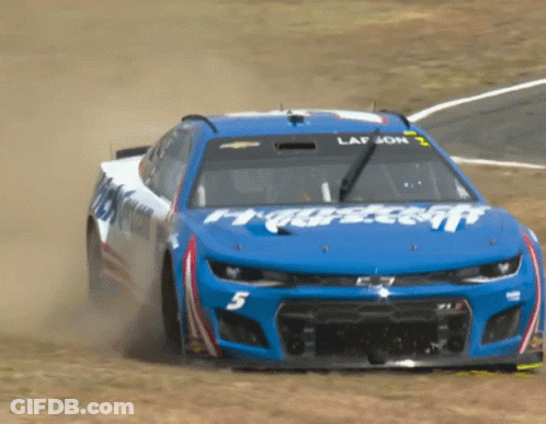 Race Car Number 5 GIF