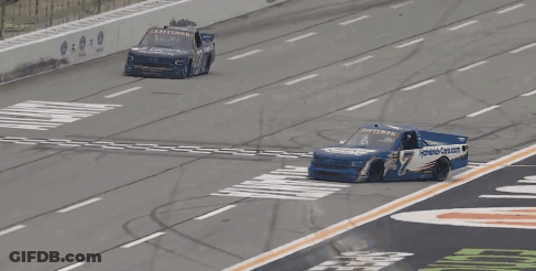 Race Car Number 7 GIF