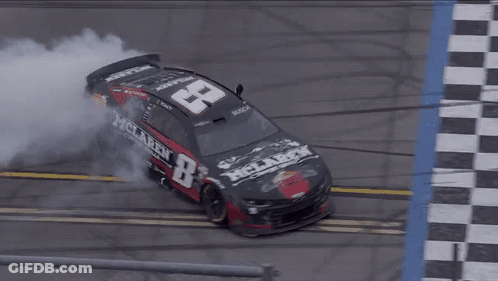 Race Car Number 8 GIF