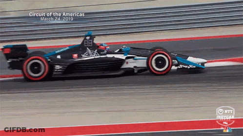 Race Car On Circuit Of The Americas GIF