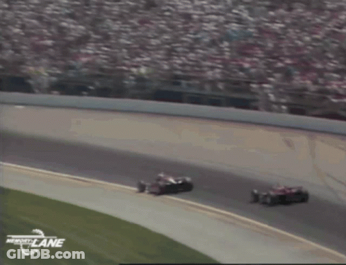 Race Car On Track Lane GIF