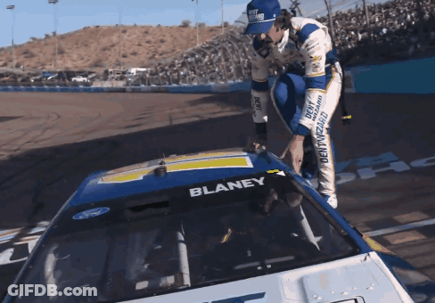 Race Car Saying Blaney GIF