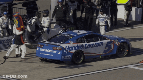 Race Car Saying Hendrick Cars.com GIF