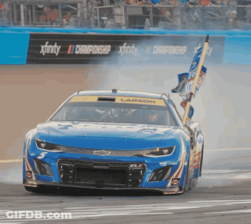 Race Car Saying Larson GIF