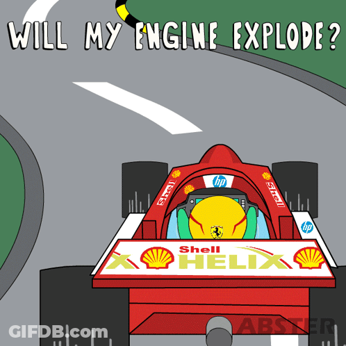 Race Car Saying Shell Helix GIF