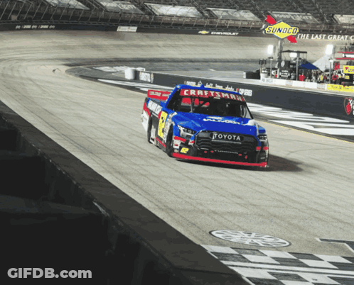 Race Car With Craftsman On Front GIF