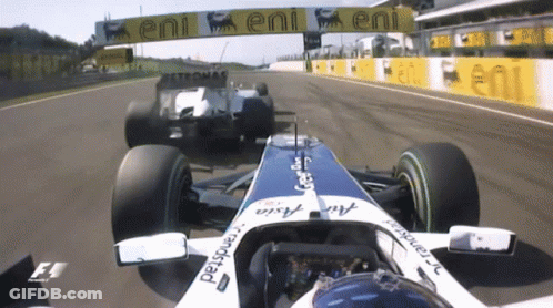 Race Car With Eni On Track GIF